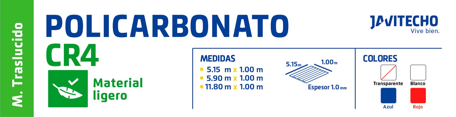 Ficha técnica: Policarbonato CR4