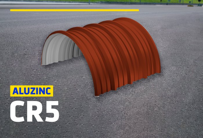 ALUZINC CR5 CURVO MARRÓN