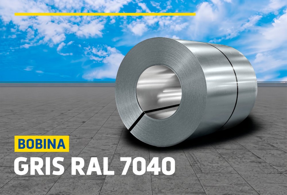 BOBINAS DE ALUZINC GRIS RAL 7040
