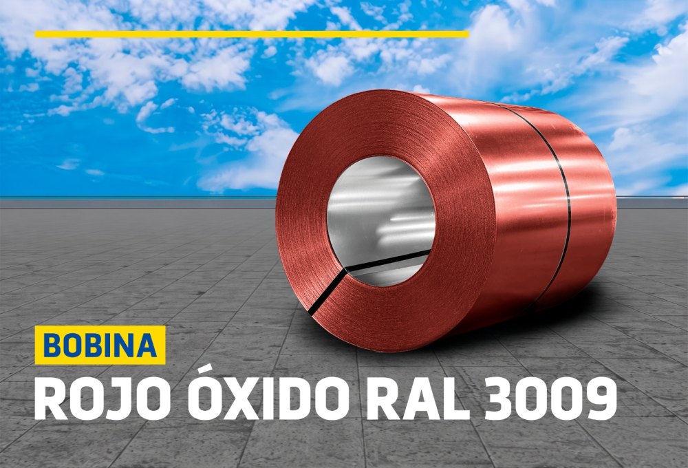 BOBINAS DE ALUZINC ROJO ÓXIDO RAL 3009